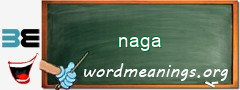 WordMeaning blackboard for naga